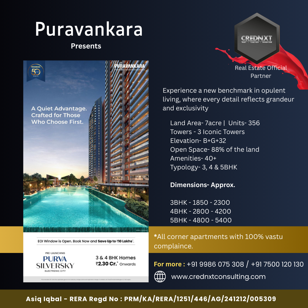 Purva SilverSky Apartment For Sale