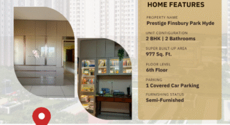Semi Furnished 2 BHK ( 977 Sq.Ft. ) Flat Sale In Prestige Finsbury Park, Bagalur Bangalore