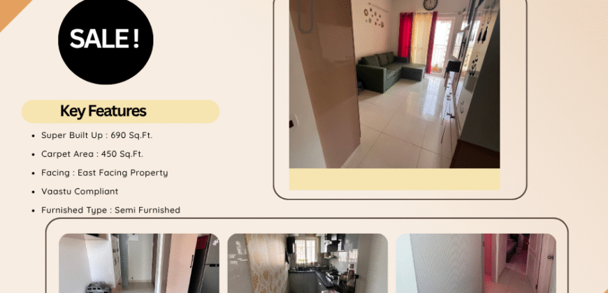 Semi Furnished 1.5 BHK Sale Brigade El Dorado, Bagalur, North Bangalore
